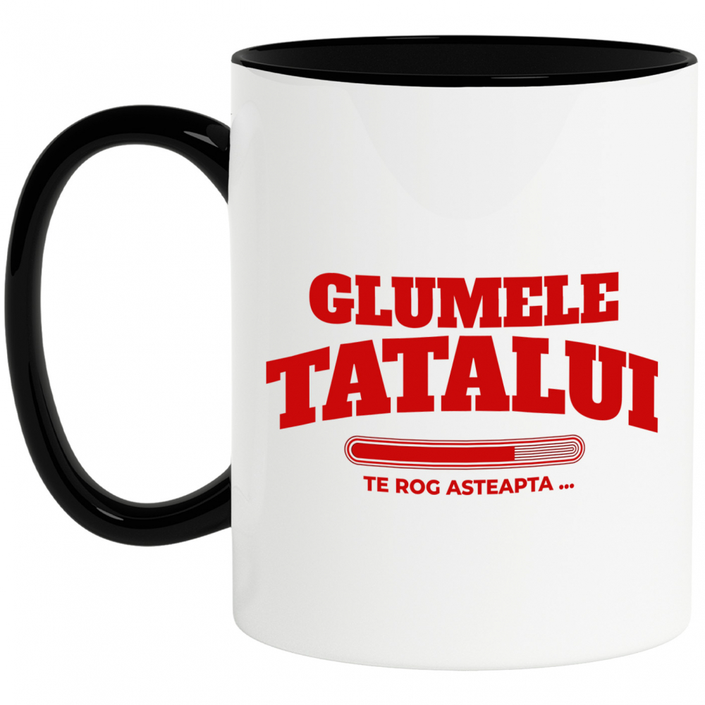 Cana Personalizata Bara De Încarcare Personalizată „Glumele Tatalui Te Rog Asteapta” – Cadou Amuzant Pentru Tata [1]