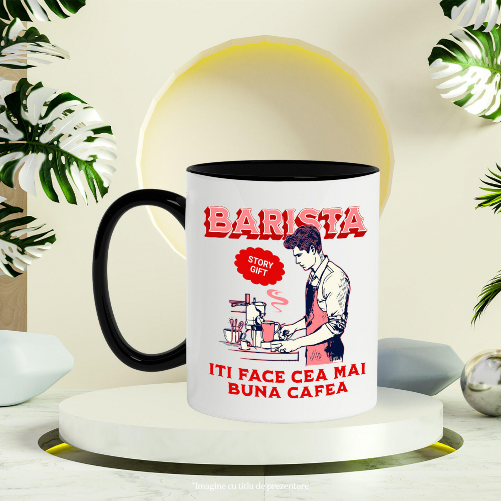 Cana Personalizata Bărbat Barista – Pasiune pentru Cafea și Meseria Perfectă [3]