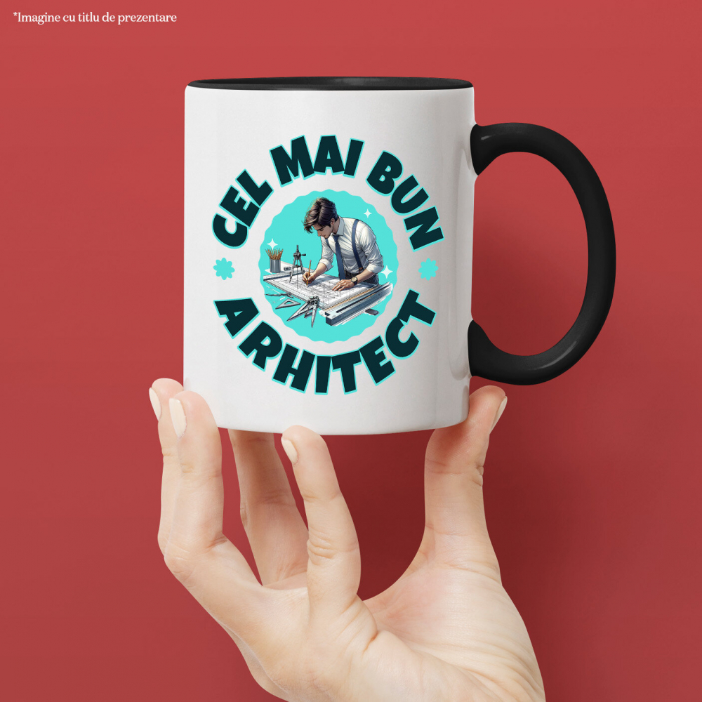 Cana Personalizata Bărbat Arhitect în Costum – Cadou Personalizat pentru Profesioniști în Design și Construcții [2]