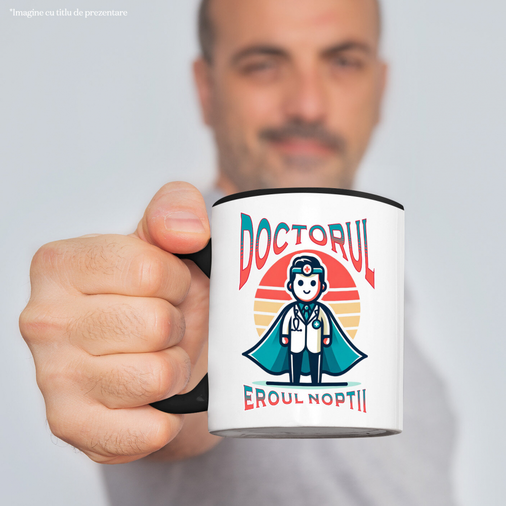 Cana Personalizata Doctor Super Erou – Eroul Sănătății Cu Pasiune și Dedicare [2]