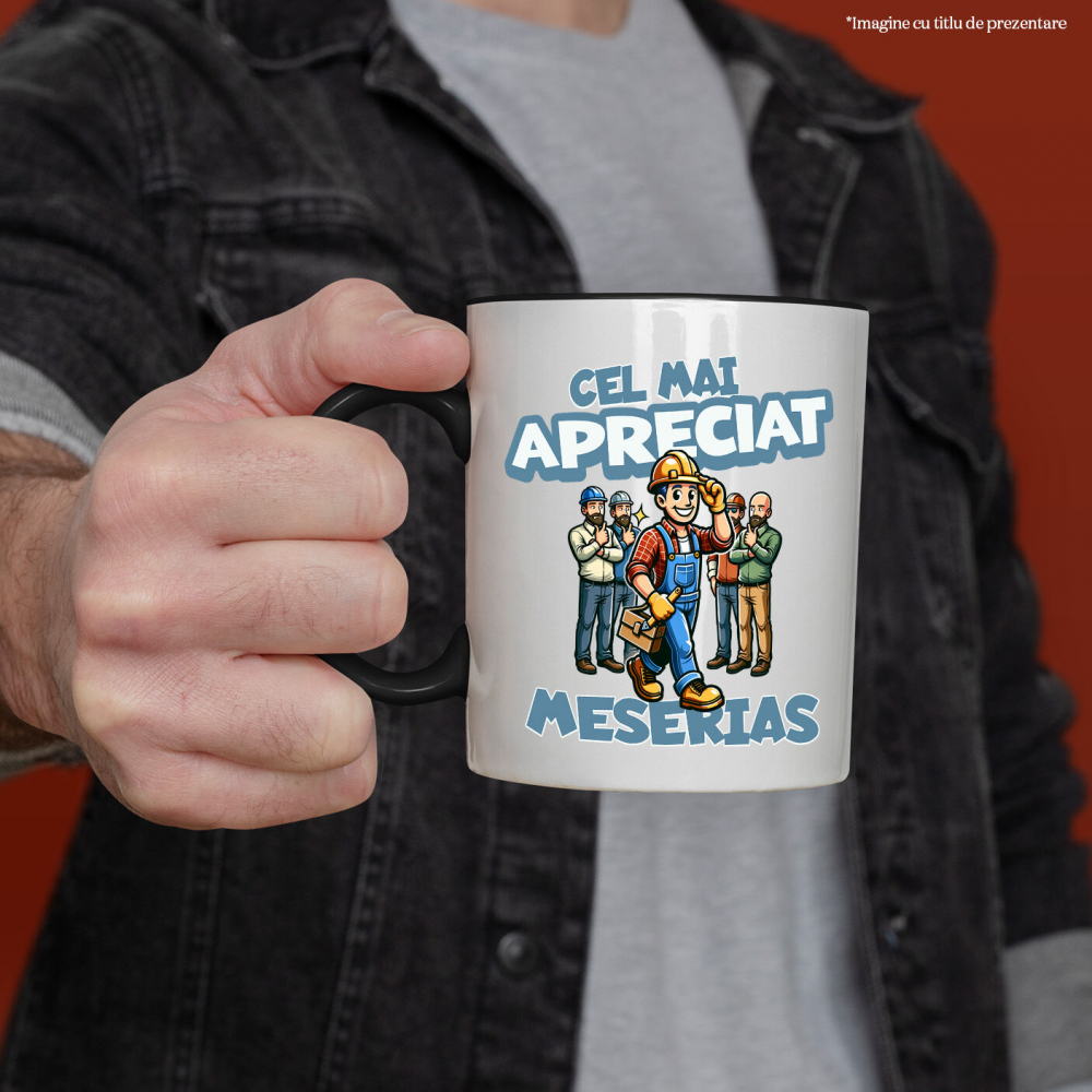 Cana Personalizata Bărbat Vesel în Salopetă – Pasiune pentru Meserie [2]