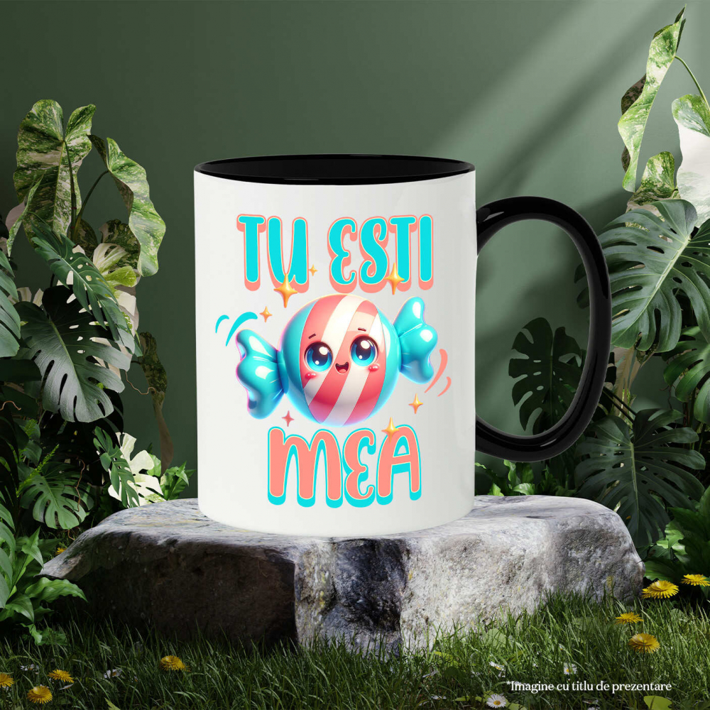 Cana Personalizata Bomboană Rotundă Colorată Veselă - Cadou Dulce și Personalizat pentru Copii și Familie [3]