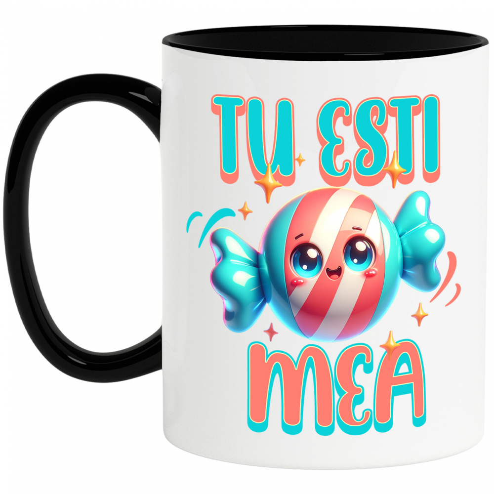 Cana Personalizata Bomboană Rotundă Colorată Veselă - Cadou Dulce și Personalizat pentru Copii și Familie [1]