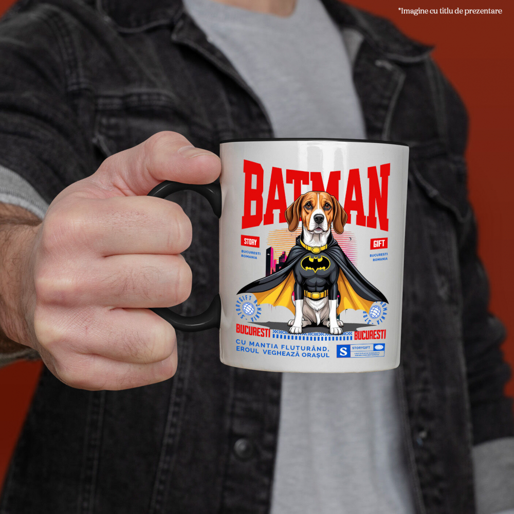 Cana Personalizata Boxer În Costum de Batman – Câine Supererou pentru Copii și Iubitorii de Animale [2]