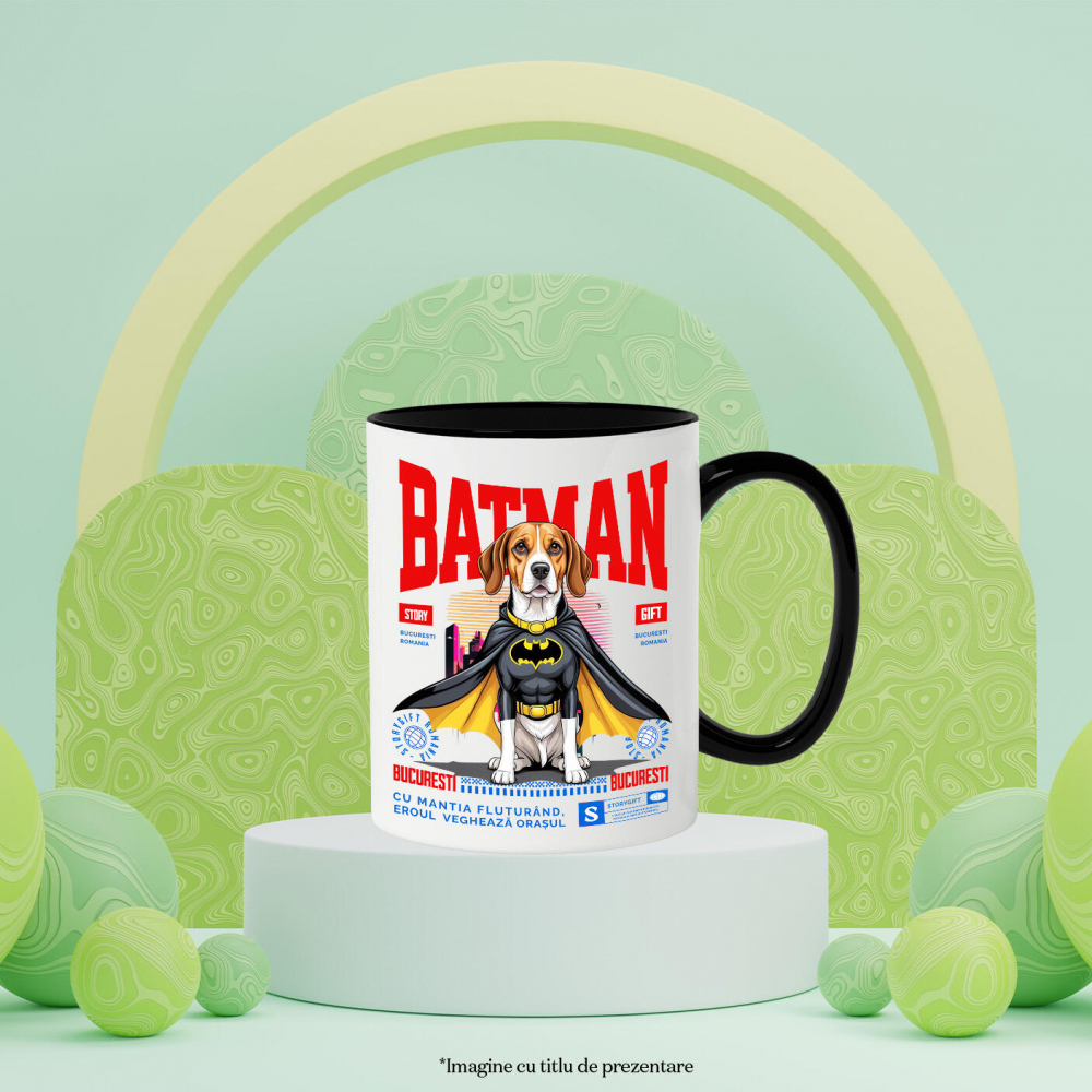 Cana Personalizata Boxer În Costum de Batman – Câine Supererou pentru Copii și Iubitorii de Animale [3]