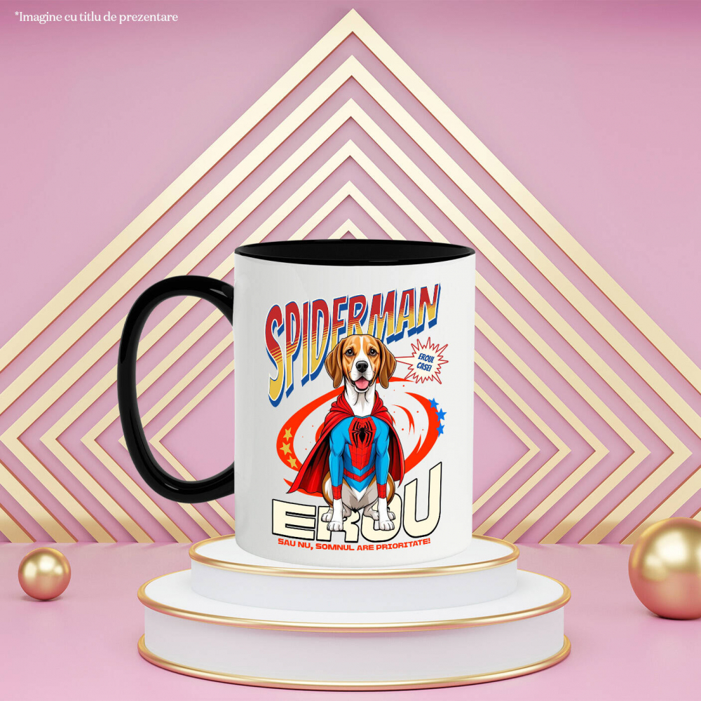 Cana Personalizata Boxer în Costum Spider-Man - Cadou Personalizat pentru Copii și Familie [3]