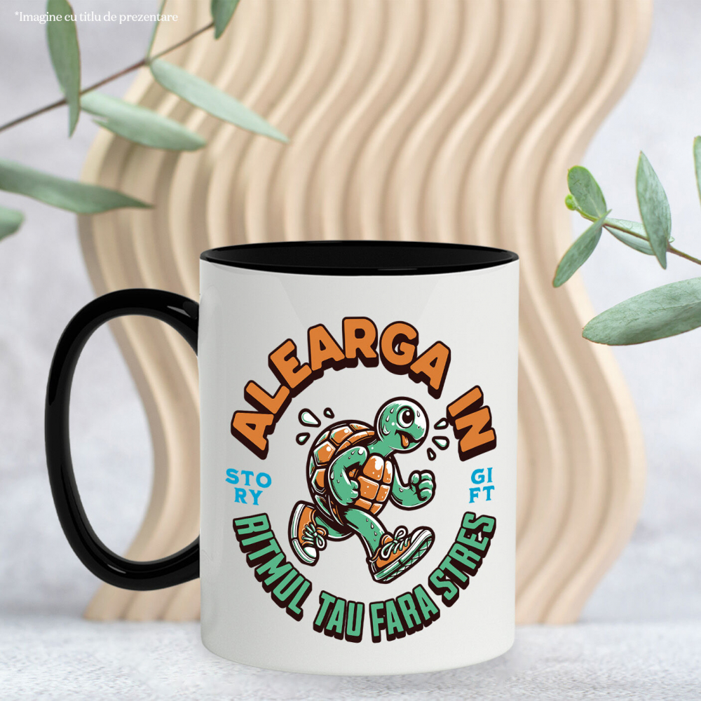 Cana Personalizata Broască Țestoasă Alergare – Umor și Motivație Sportivă [3]