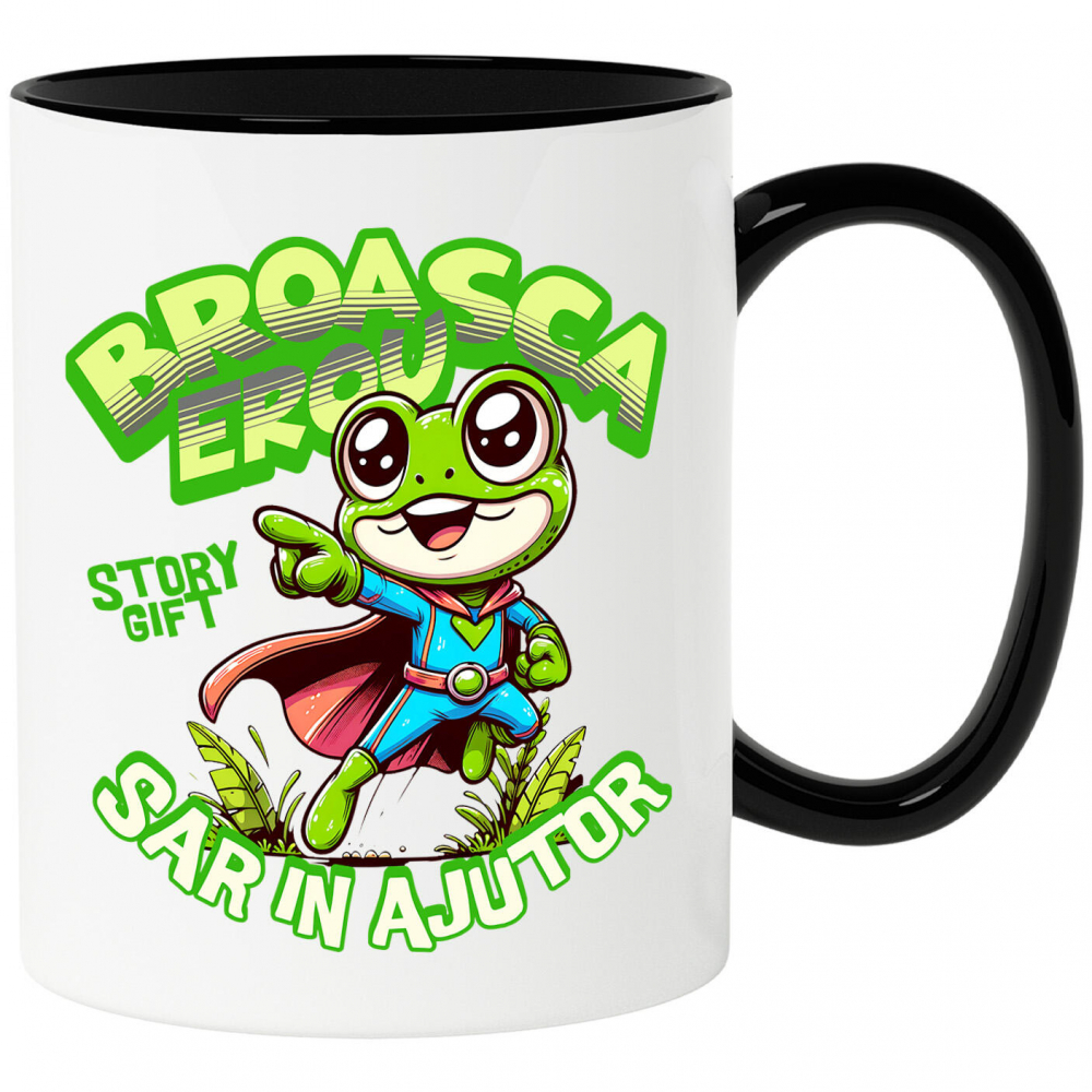 Cana Personalizata Broasca Țestoasă Cu Pelerină Și Costum De Super Erou – Cadou Personalizat Haios Pentru Copii [1]