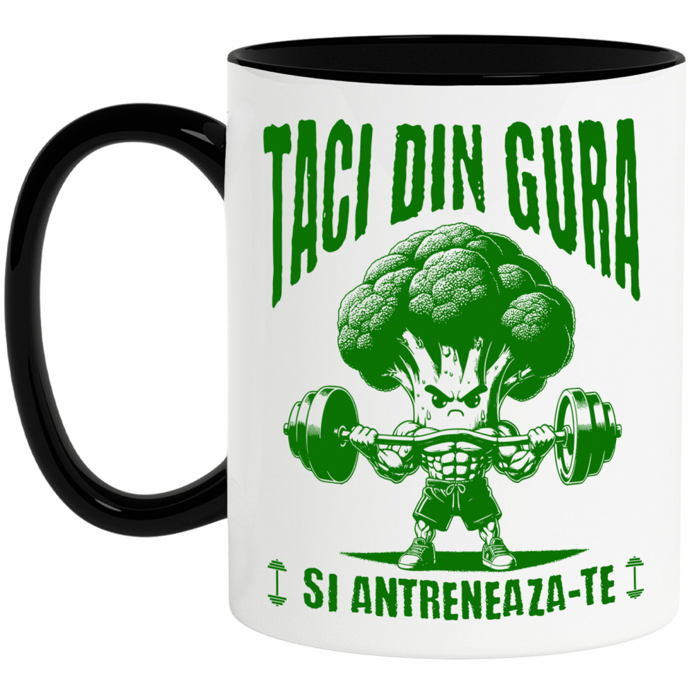 Cana Personalizata Brocoli Puternic - Tricou Personalizat Motivațional pentru Sportivi și Prieteni [1]