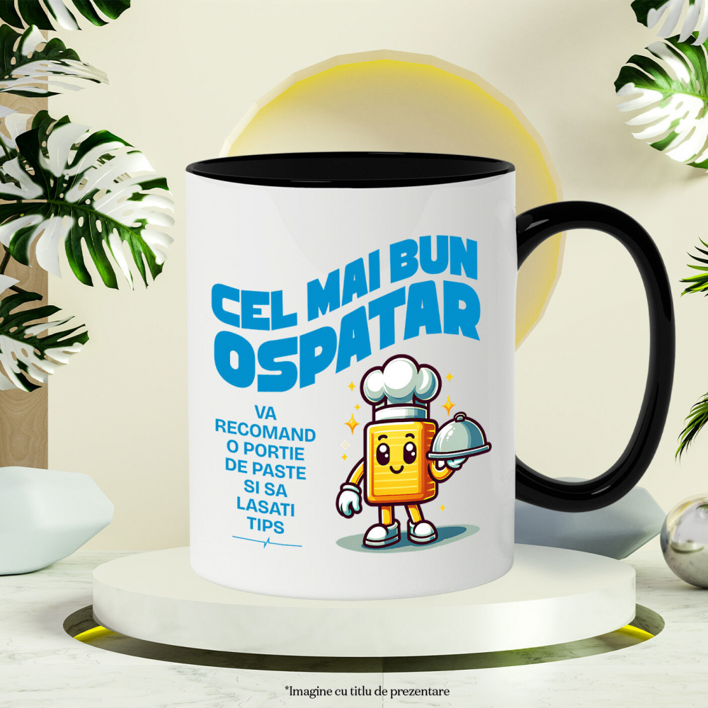 Cana Personalizata Bucată De Unt Cu Pălărie De Chef | Cadou Amuzant Pentru Iubitorii De Gastronomie [3]