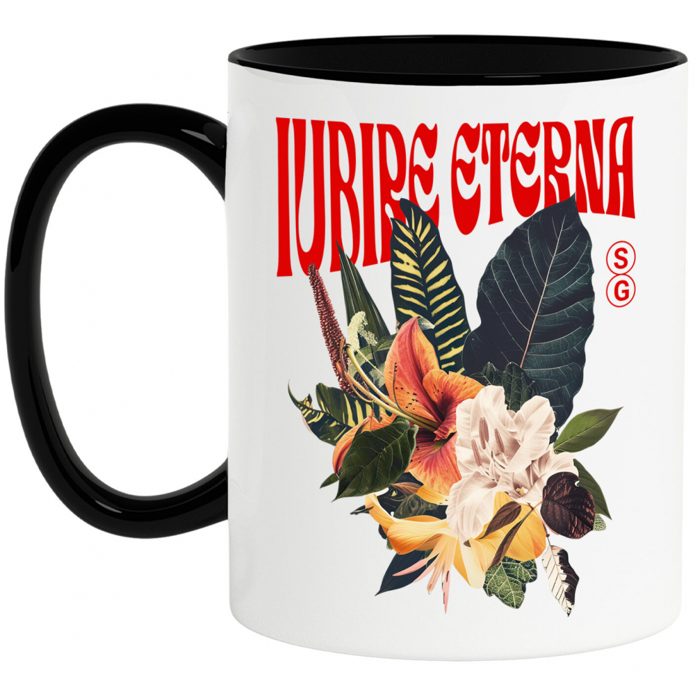 Cana Personalizata Buchet de Flori Colorate cu Text „Iubire Eterna” | Cadouri Personalizate pentru Femei, Familie și Prieteni [1]