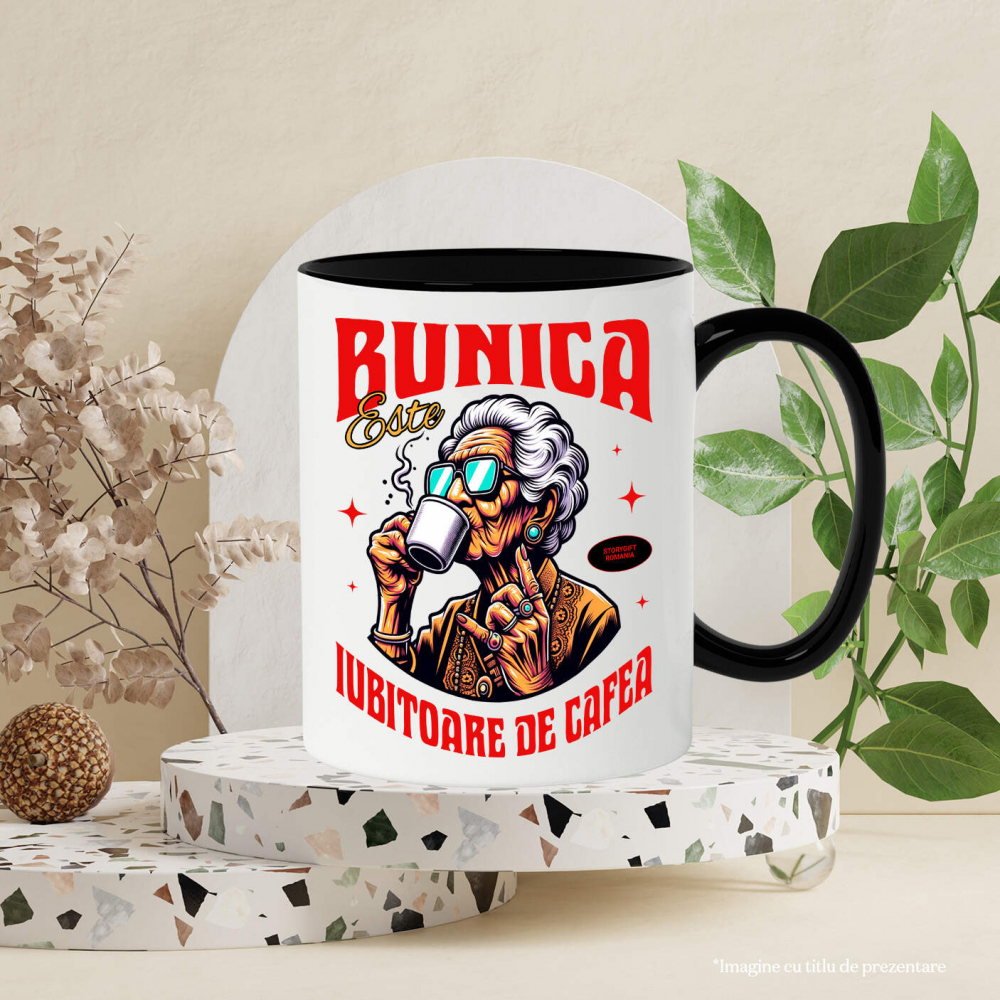 Cana Personalizata „Cana Personalizată „Bunica Cool” – Cadou Ideal pentru Bunica Iubitoare de Cafea” [3]