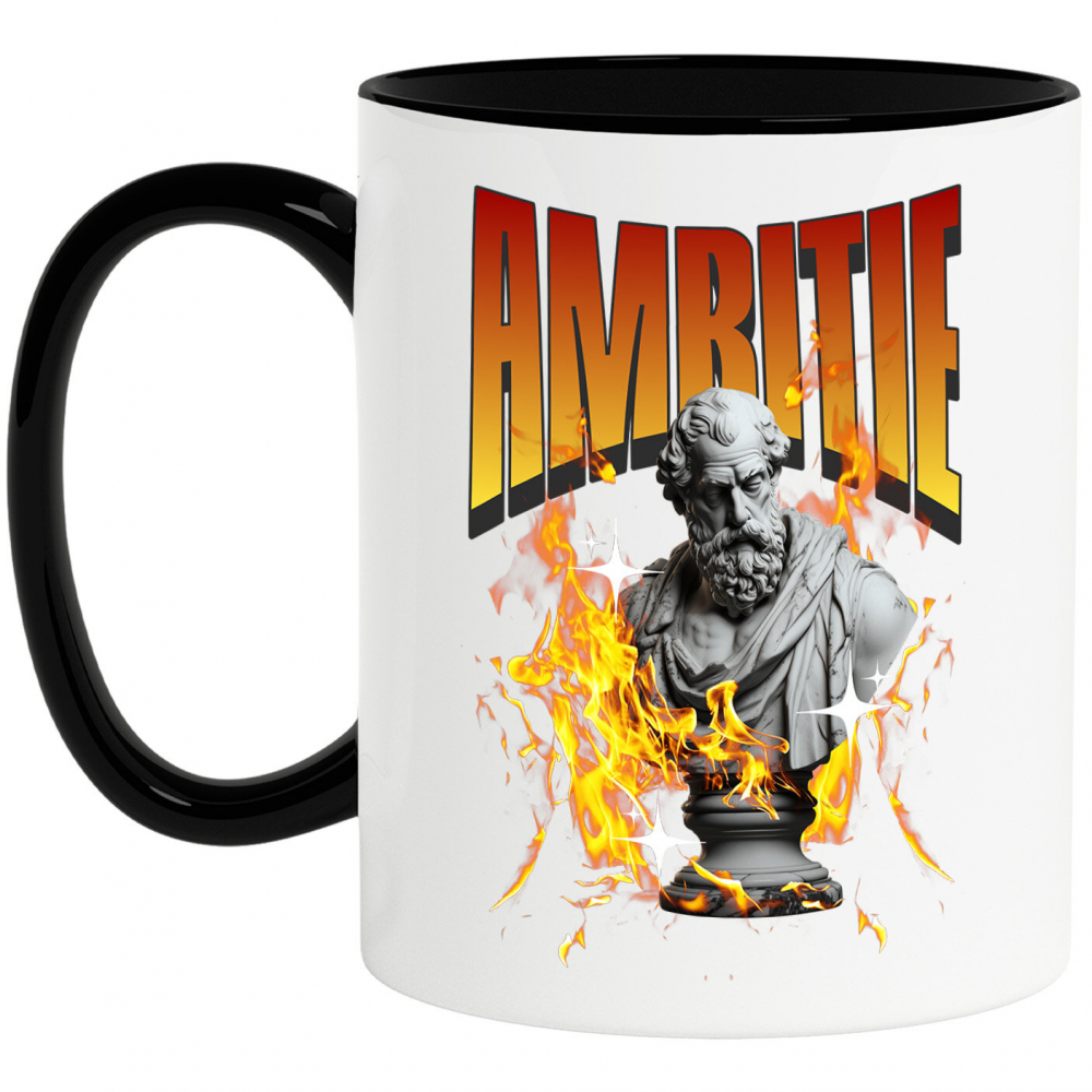 Cana Personalizata Bust Statuie Grecească cu Mesaj de Ambiție - Cadou Motivațional pentru Succes [1]