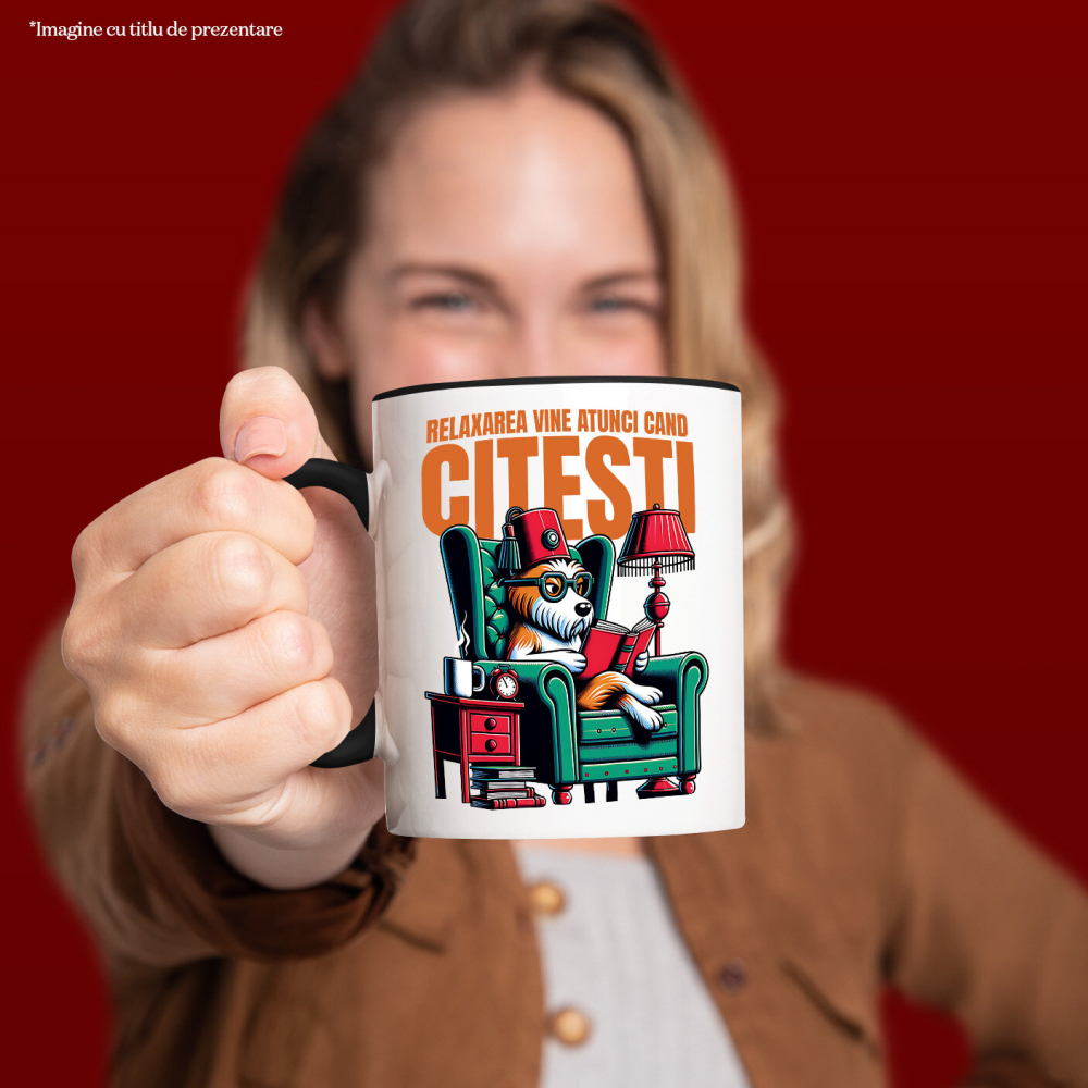 Cana Personalizata „Câine Artist Tablou Canvas – Artistul Casei La Cerere – Pictură Personalizată Perete” [2]