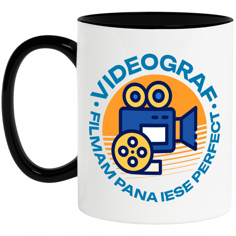 Cana Personalizata Cameră Video Roșie – Cadou Personalizat pentru Videografi și Pasionații de Film [1]