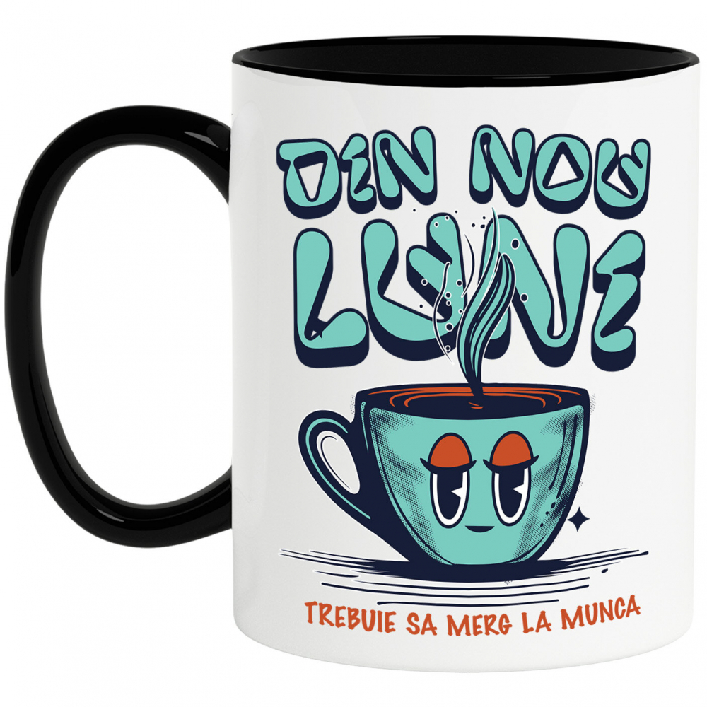 Cana Personalizata „Cană de Cafea Fierbinte – Dimineața de Luni Nu A Mai Fost Niciodată Mai Ușoară!” [1]