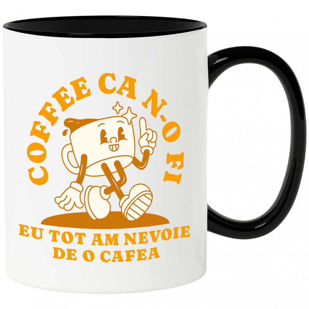 Cana Personalizata „Cana de Cafea Veselă cu Mesaj Amuzant - „Coffee ca N-o Fi Eu Tot Am Nevoie De O Cafea” Cadou Personalizat pentru Iubitorii de Cafea” [1]