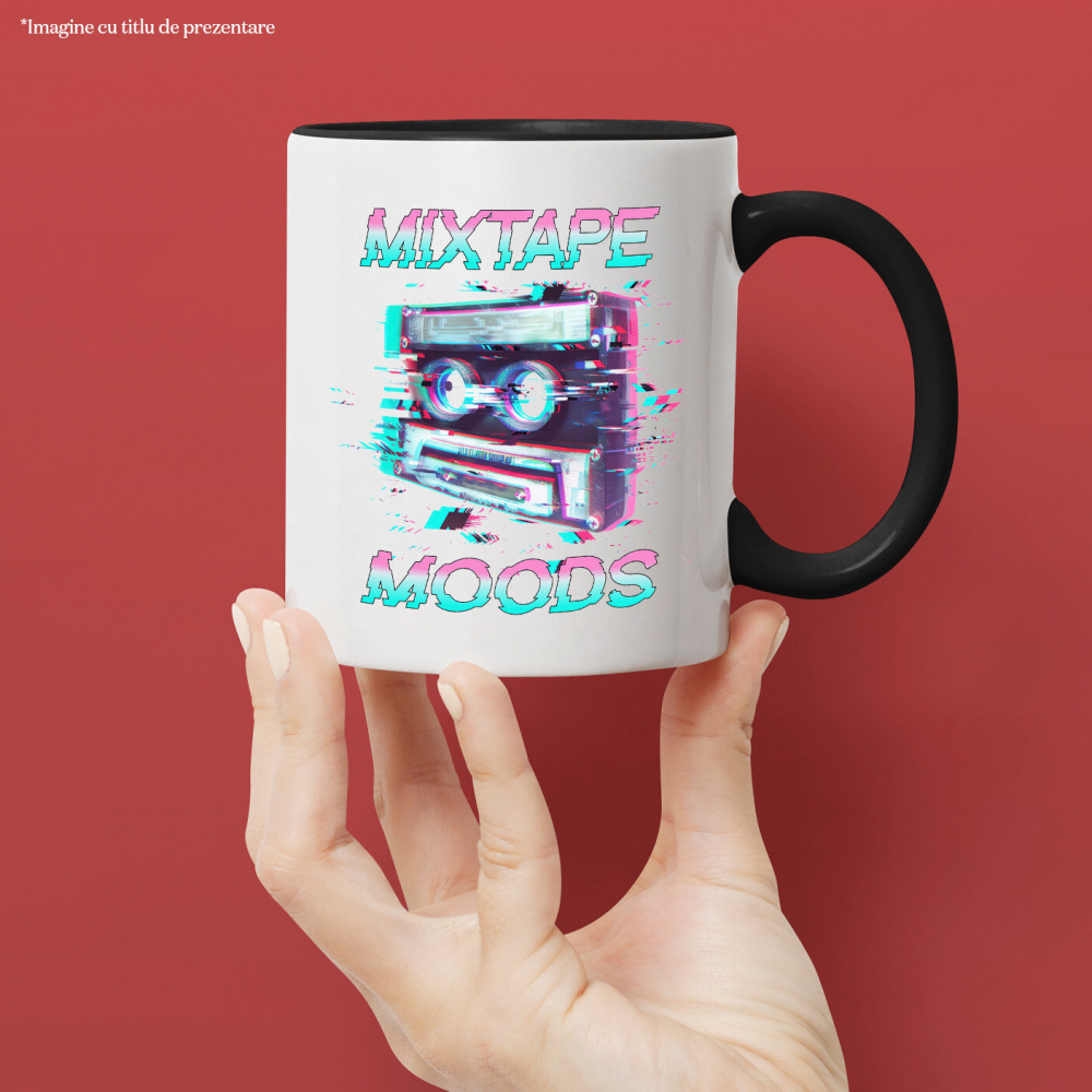 Cana Personalizata Casetă Audio Retro Vintage – Eroare Calculator & Mixtape Moods Cadou Personalizat [2]