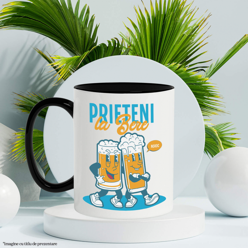 Cana Personalizata „Set Două Pahare De Bere Personalizate „Prieteni la Bere, Distracție” – Cadou Amuzant pentru Petreceri” [3]