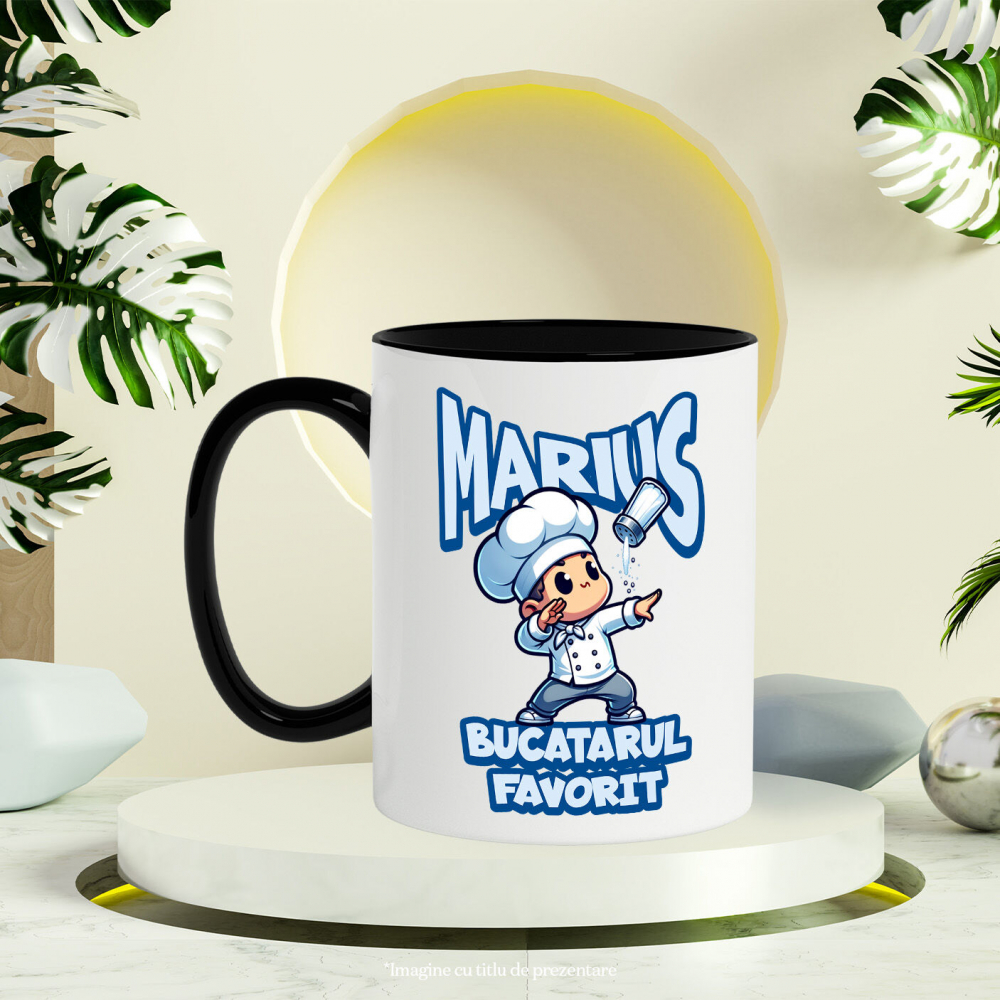 Cana Personalizata Chef Bucătar Animat – Design Vesel Pentru Iubitorii De Gastronomie [3]