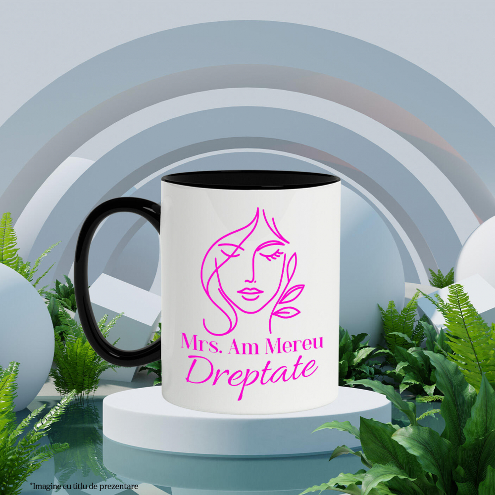 Cana Personalizata Cadou Haios pentru Femei – Mesaj „Mrs. Am Mereu Dreptate” pentru Femei Independente [3]