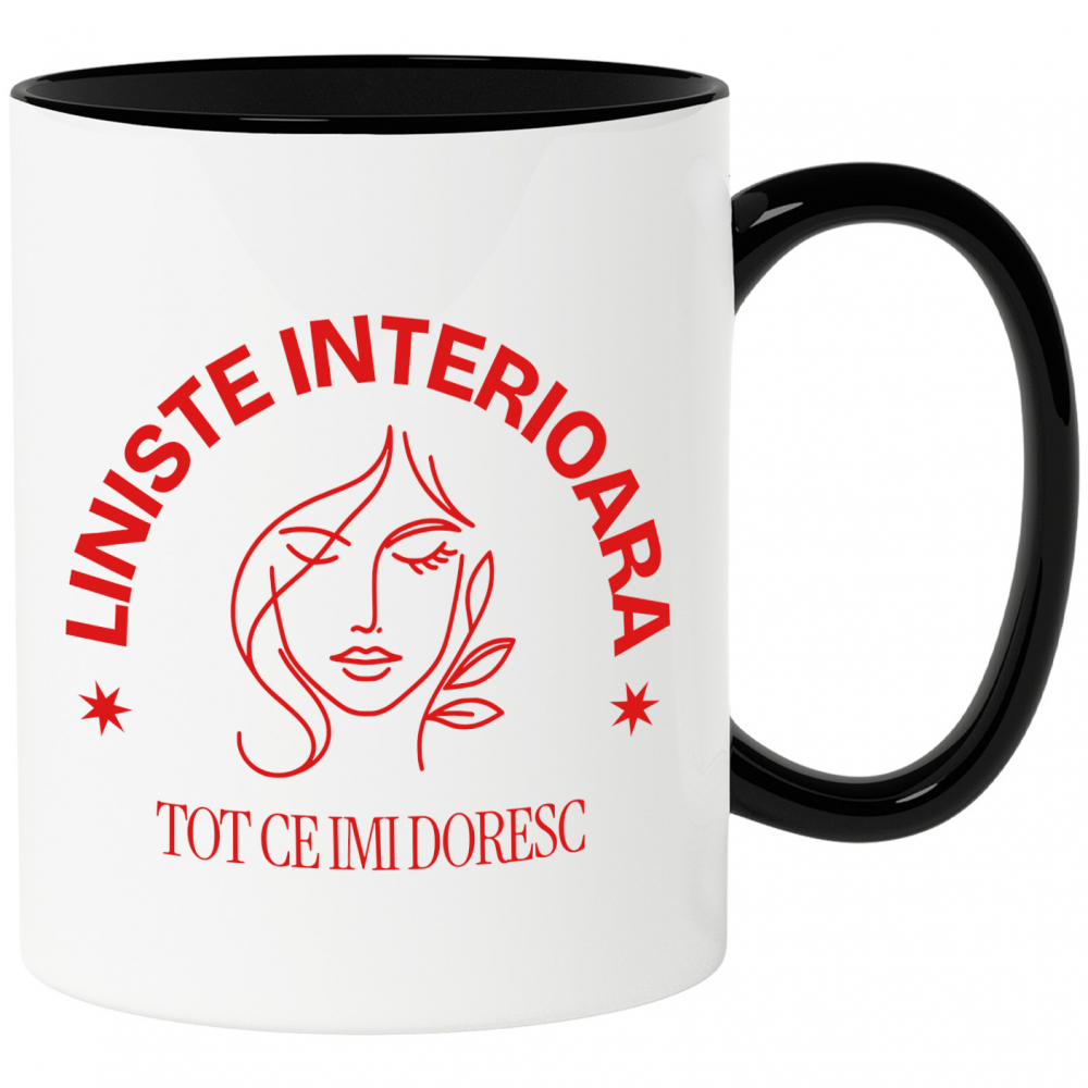 Cana Personalizata Chip Feminin Atractiv cu Mesaj „Liniște Interioară” – Cadouri Personalizate pentru Femei, Dragoste de Sine și Echilibru [1]