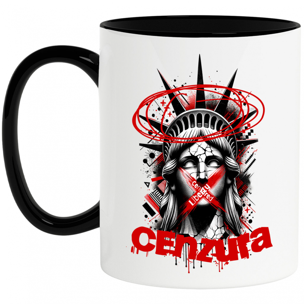 Cana Personalizata Chip Statuia Libertății – Cadou Personalizat Cenzura New York Arta Modernă [1]