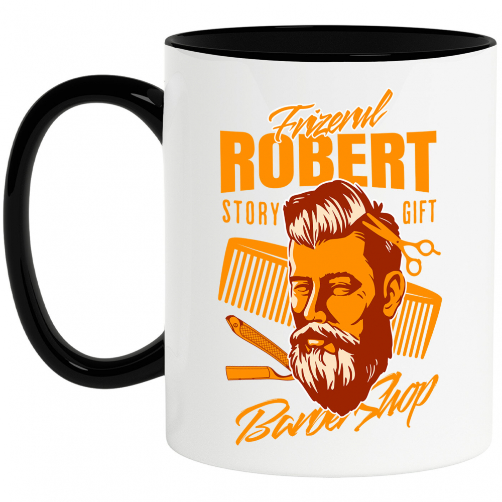 Cana Personalizata Bărbat Cu Barbă și Păr Lung – Frizerie, Coafor, Hairstyling Profesional [1]