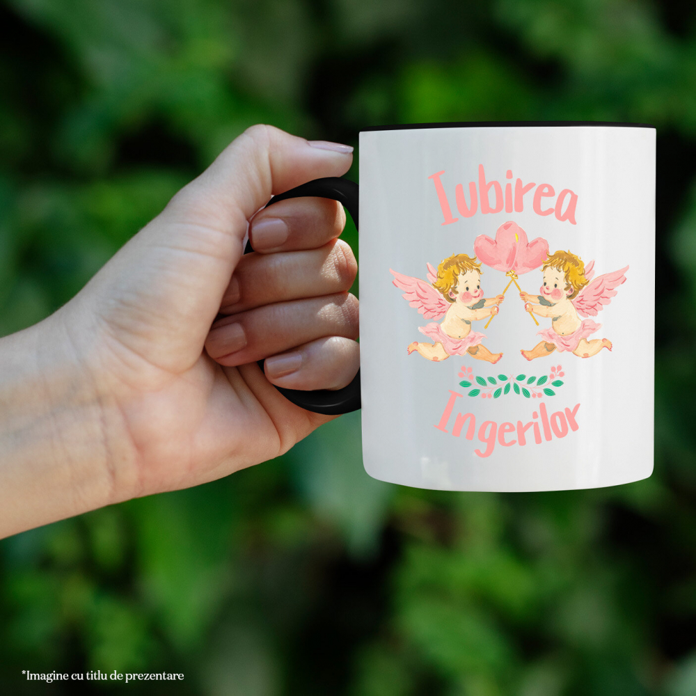 Cana Personalizata Statuie Copii Cu Aripi Zburători – Cadou Personalizat Iubirea Îngerilor [2]