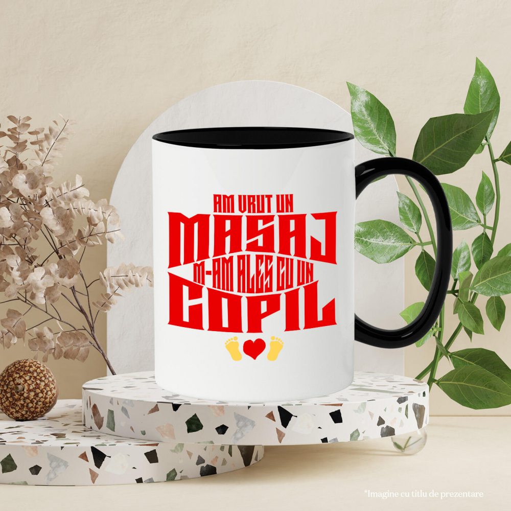 Cana Personalizata „Am Vrut Un Masaj, M-am Ales Cu Un Copil” | Cadou Personalizat Iubire Părinte-Copil [3]