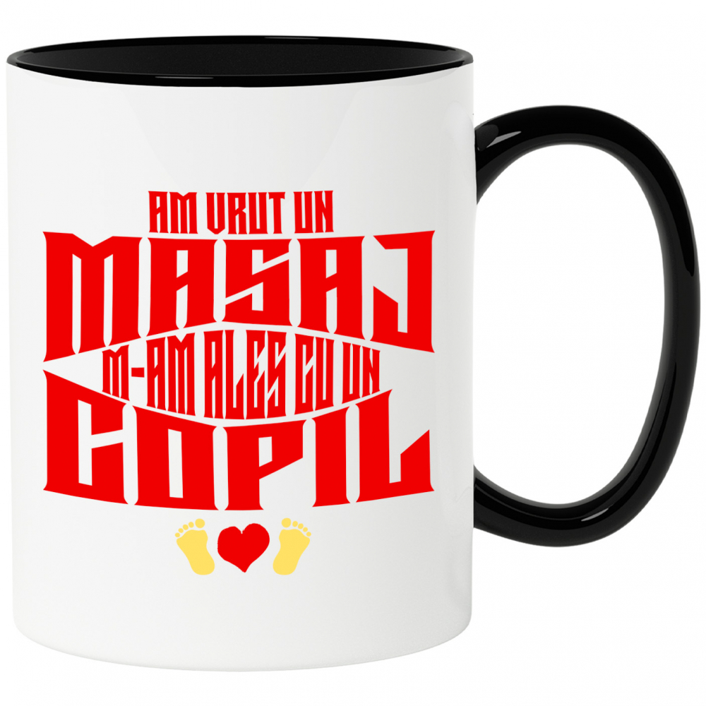 Cana Personalizata „Am Vrut Un Masaj, M-am Ales Cu Un Copil” | Cadou Personalizat Iubire Părinte-Copil [1]