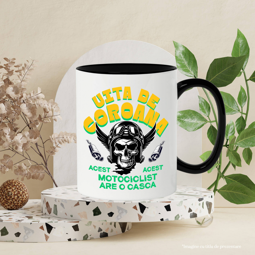 Cana Personalizata Tricouri Personalizate Moto - Craniu cu Aripi, Rege pe Șosea [3]