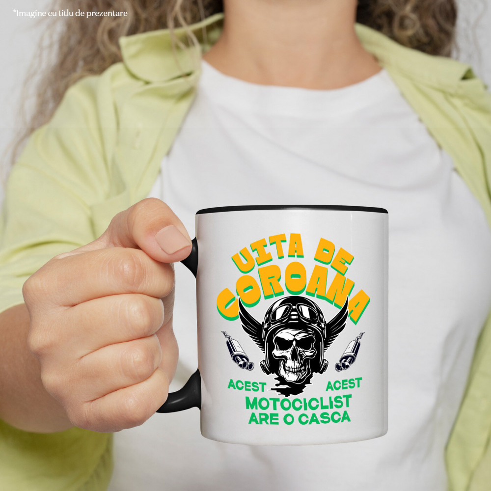 Cana Personalizata Tricouri Personalizate Moto - Craniu cu Aripi, Rege pe Șosea [2]