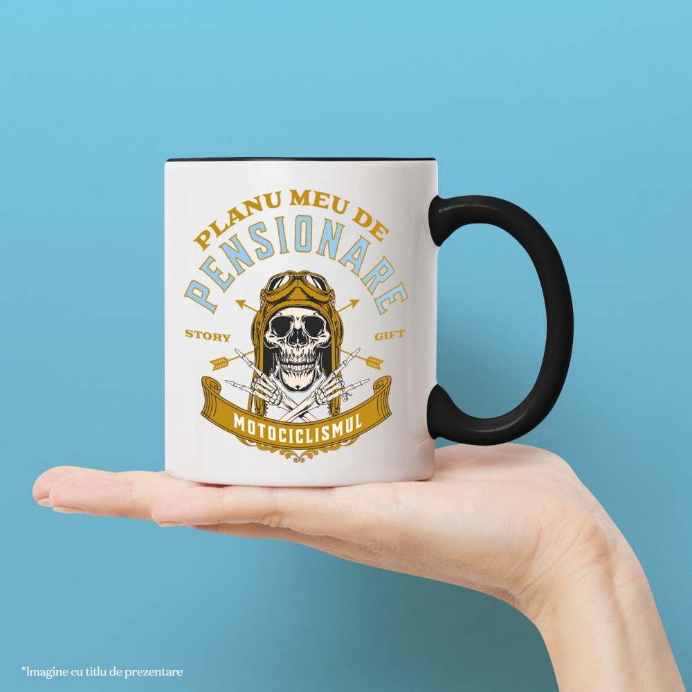 Cana Personalizata Craniu Motociclist – Design Rebel Pentru Pasionații De Motoare [2]