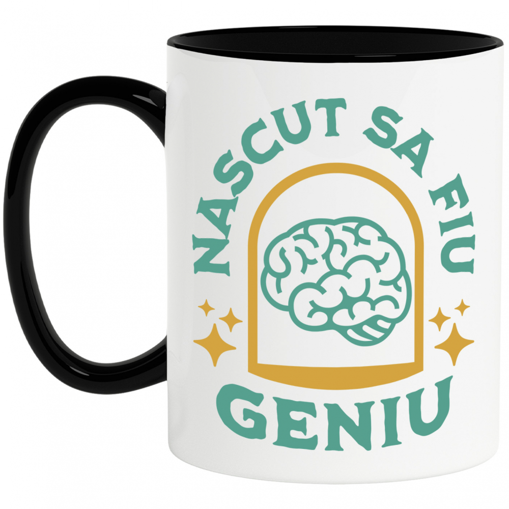 Cana Personalizata Creier Uman și Inteligență | Născut să Fiu Un Geniu | Educație și Înțelepciune [1]