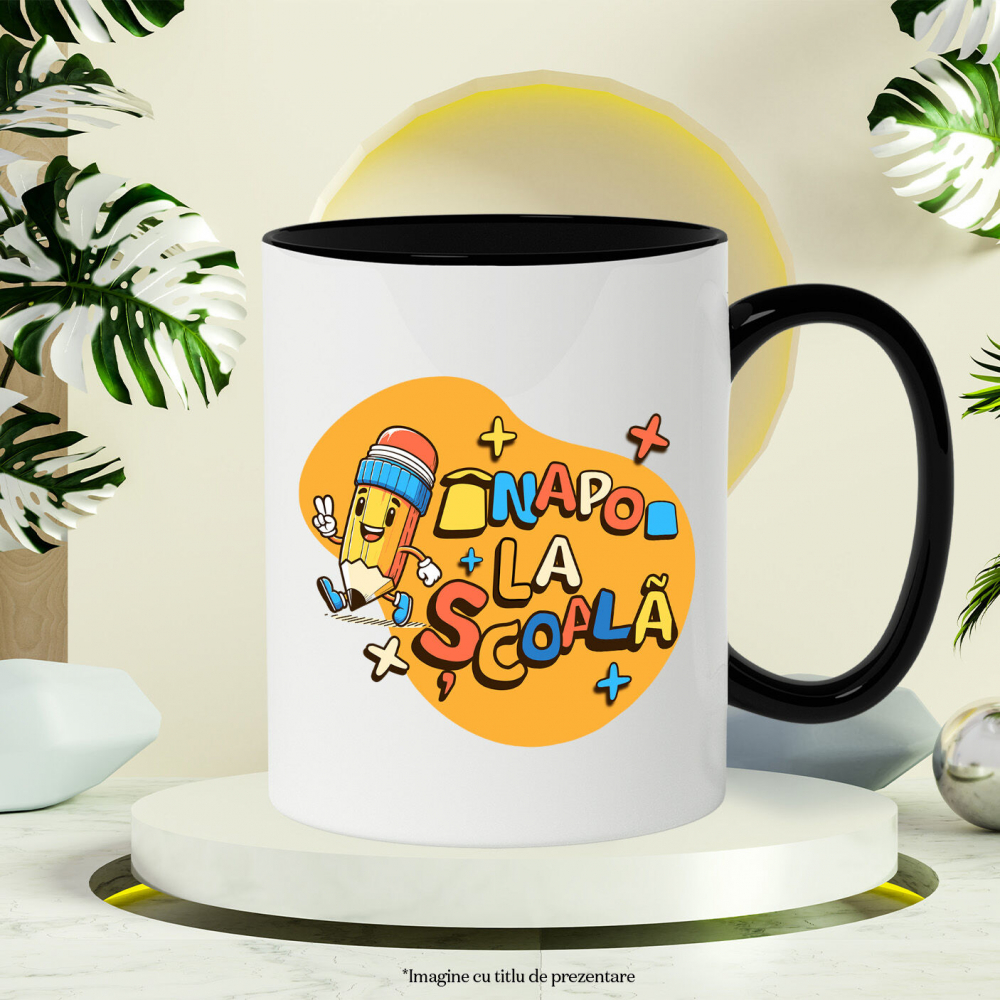 Cana Personalizata Creion Vesel cu Semnul Păcii | Înapoi la Școală și Educație Copii [3]