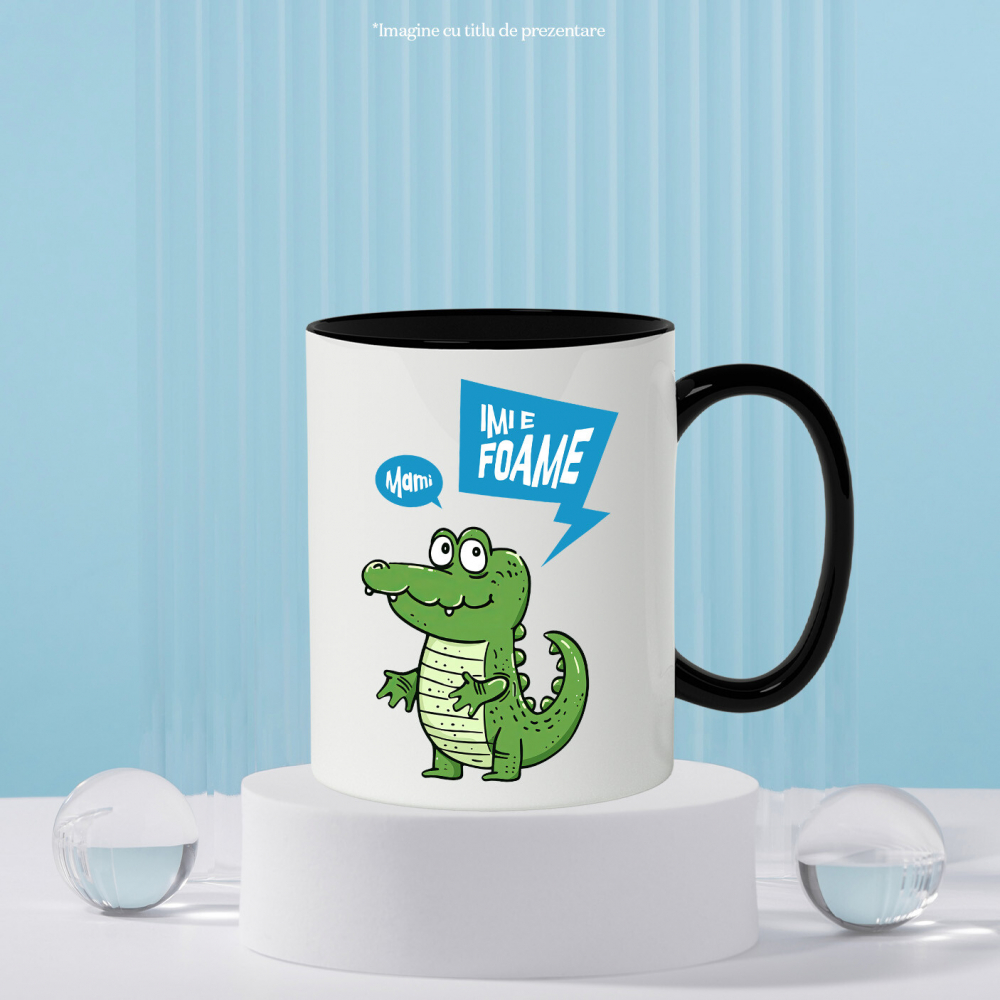 Cana Personalizata Crocodil Vesel Animat – Cadou Personalizat pentru Copii și Familie [3]