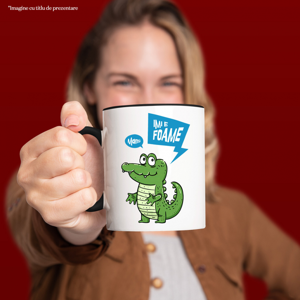 Cana Personalizata Crocodil Vesel Animat – Cadou Personalizat pentru Copii și Familie [2]