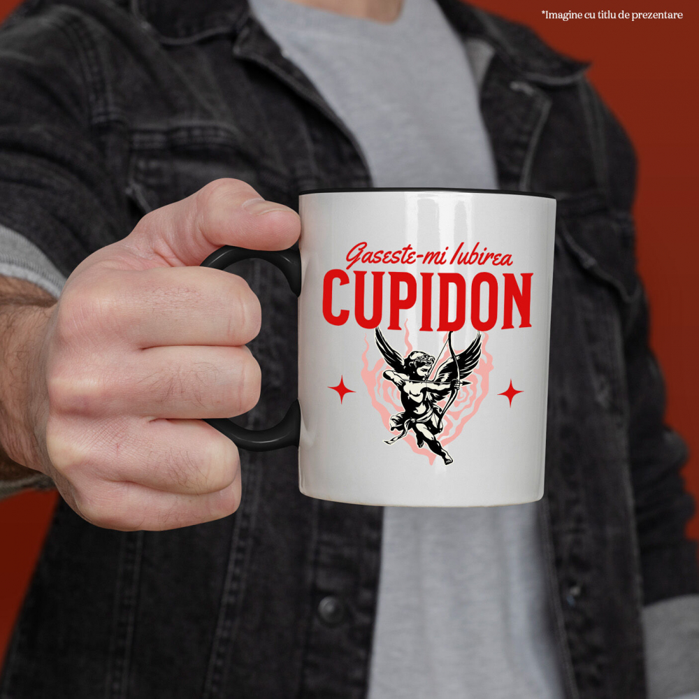 Cana Personalizata Cupidon Înger în Aer - Cadou Romantic de Valentine's Day pentru Iubire [2]