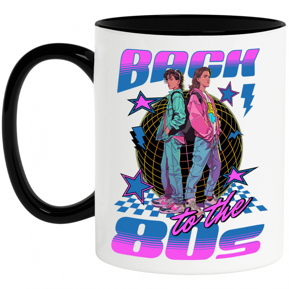 Cana Personalizata Cuplu Adolescentă Stil Modern în Club – Back to the 80's Retro Vibe [1]