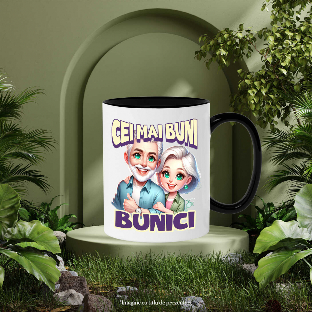 Cana Personalizata Cadou Personalizat „Cei Mai Buni Bunici” | Cuplu Vesel și Cool pentru Bunici [3]