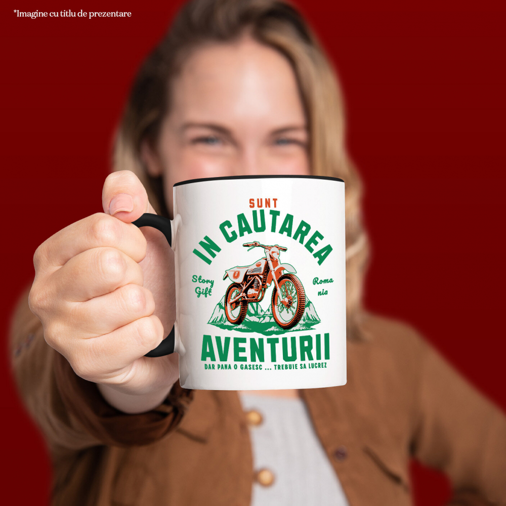 Cana Personalizata Cursă Moto Montană – Aventură Colorată în Natură pentru Pasionați [2]