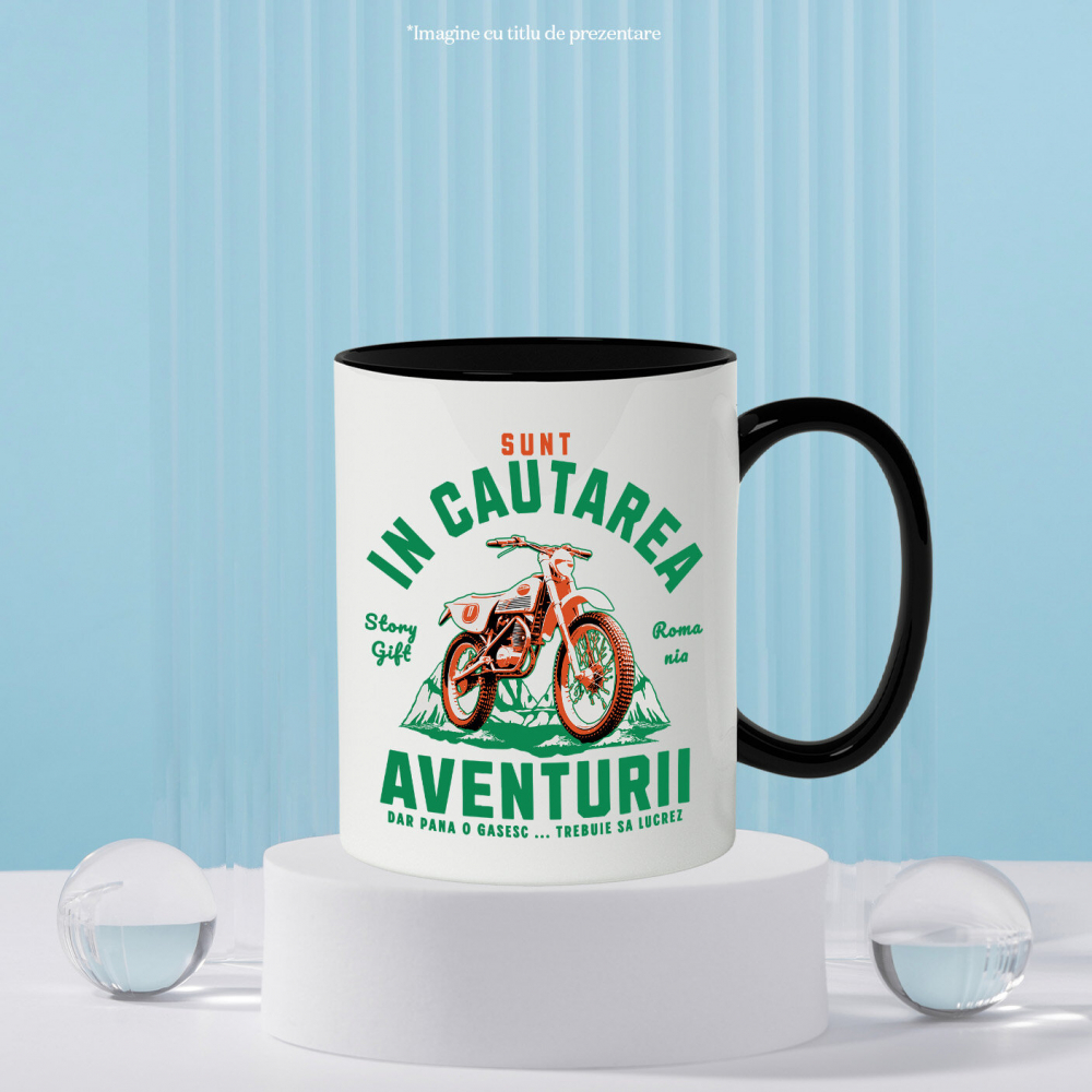 Cana Personalizata Cursă Moto Montană – Aventură Colorată în Natură pentru Pasionați [3]