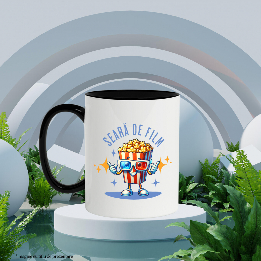 Cana Personalizata Cutie de popcorn cu ochelari 3D | Distracție în familie și cadouri personalizate pentru copii [3]