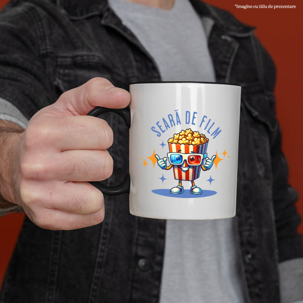 Cana Personalizata Cutie de popcorn cu ochelari 3D | Distracție în familie și cadouri personalizate pentru copii [2]