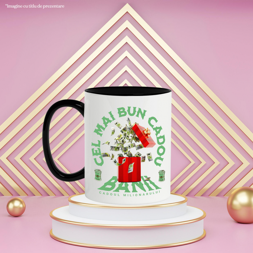Cana Personalizata Cutie Cadou Roșie cu Bancnote în Zbor – „Cel mai Bun Cadou” Milionar – Cadou Personalizat pentru Familie, Copii, Tati, Prieteni [3]