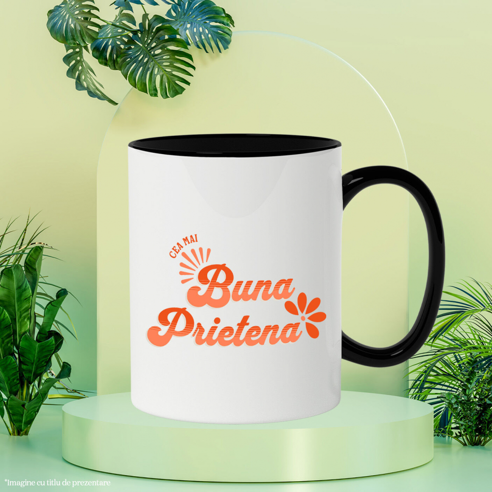 Cana Personalizata „Mesaj Romantic pentru Cea Mai Bună Prietena - Cadou Personalizat Familie, Iubire” [3]