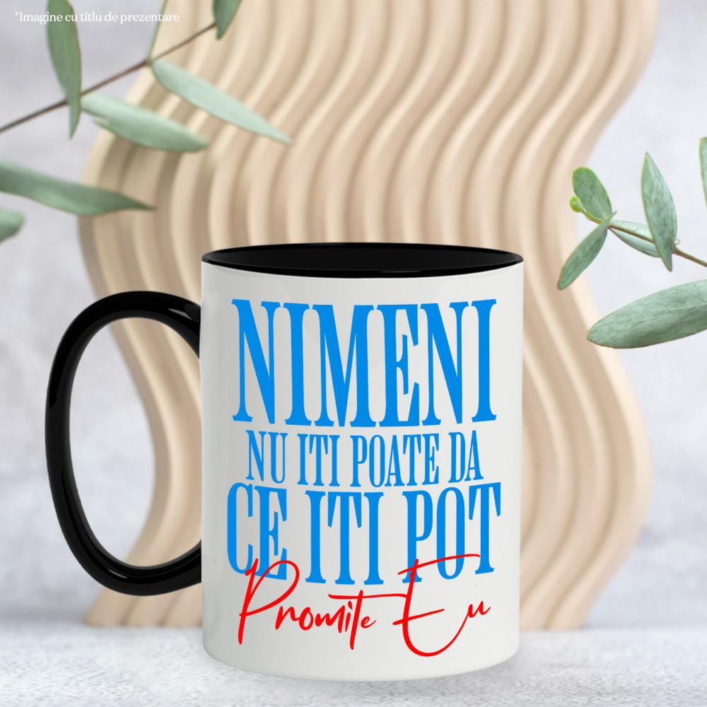 Cana Personalizata „Nimeni Nu Îți Poate Da Ce Îți Pot Promite Eu” – Dedicatie Romantică și Cadou Amuzant pentru Iubiți [3]