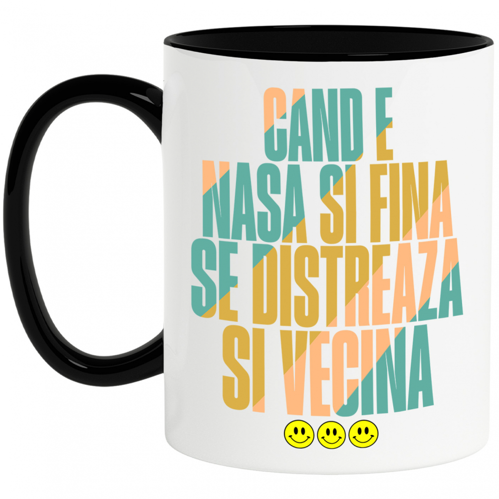 Cana Personalizata Cadou Personalizat Distracție Familie | Smiley Face | Mesaj Amuzant | Cadou Copii și Nași [1]