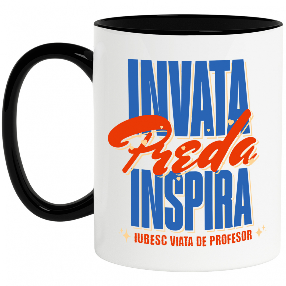 Cana Personalizata Design Colorat cu Stele – Educație, Inspirație, Profesor Motivațional [1]